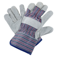 Best Price Standard Stripe Glove Cow Split Leather Gloves